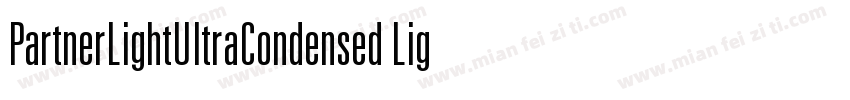 PartnerLightUltraCondensed Light Ul字体转换